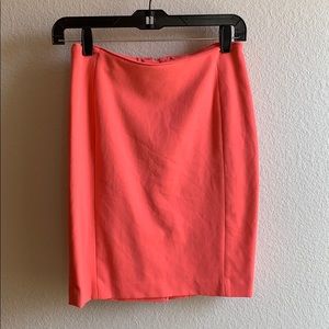 H&M pencil skirt (coral).